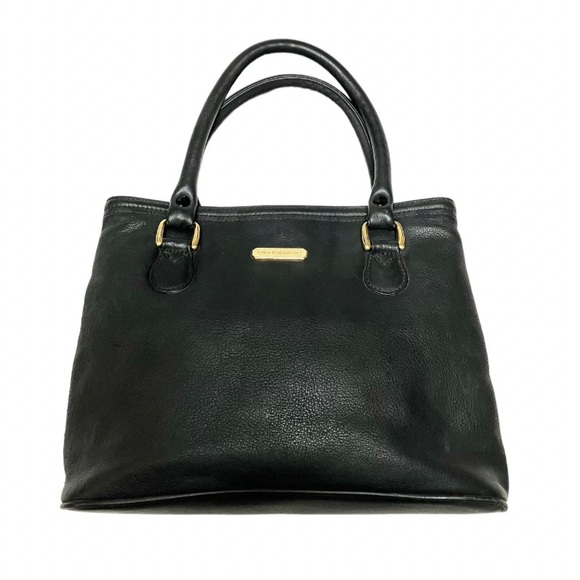 Black Leather Purse Vintage Classic Liz Claiborne Tote Handbag - Picture 1 of 7